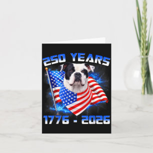 250 Amerika Jaren 1776 2026 Amerikaanse Bulldog Ho Kaart