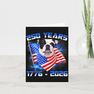 250 Amerika Jaren 1776 2026 Amerikaanse Bulldog Ho Kaart