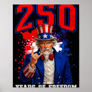 250 Amerika Jaren Van Vrijheid 2026 250ste Verjaar Poster