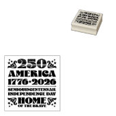 250 Amerika Onafhankelijkheidsdag 2026 Hout Art St Rubberstempel (Gestempeld)