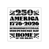 250 Amerika Onafhankelijkheidsdag 2026 Hout Art St Rubberstempel (Afrduk)