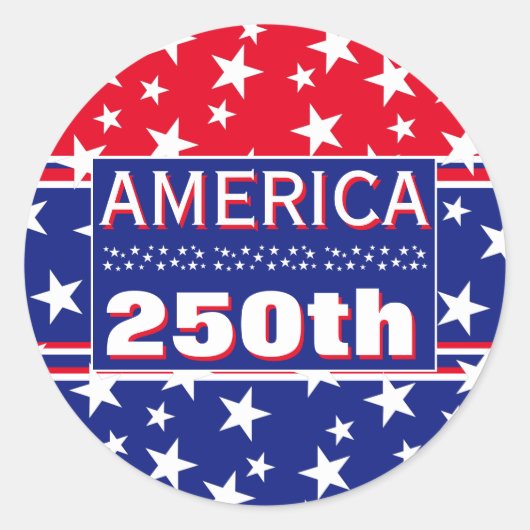 250 AMERIKA RONDE STICKER (Voorkant)