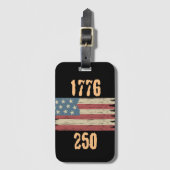 250 amerika T-Shirt Bagagelabel (Voorkant (verticaal))