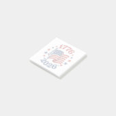 250 Amerikaanse Onafhankelijkheid Patriottische Vl Post-it® Notes (Schuin)