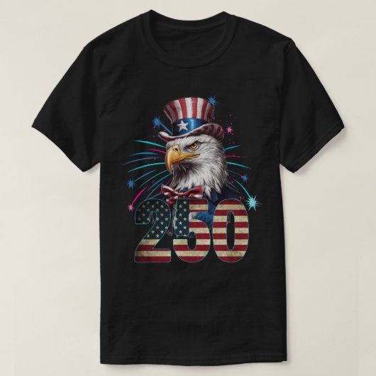 250 Amerikaanse zeearend T-shirt (Design voorkant)