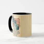 250 Anniversary Statue of Liberty Over Flag Mok (Voorkant links)
