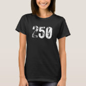 250 Area Code Kelowna BC Mobile Telephone Area Cod T-shirt (Voorkant)