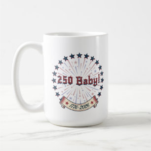 250 Baby Amerika 250 Patriotistisch Vuurwerk Ontwe Koffiemok