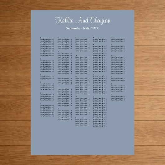 250+ Blue Simple Wedding Poster