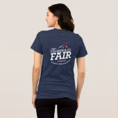 250 Dames Navy Blend T-shirt (Achterkant volledig)