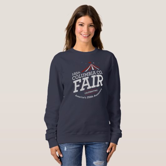 250 Dames Navy Crewneck Sweatshirt (Voorkant volledig)