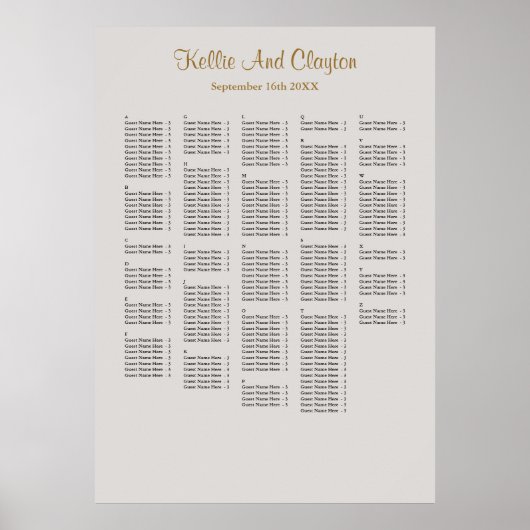 250+ Grijze gewone bruiloft Poster (Voorkant)