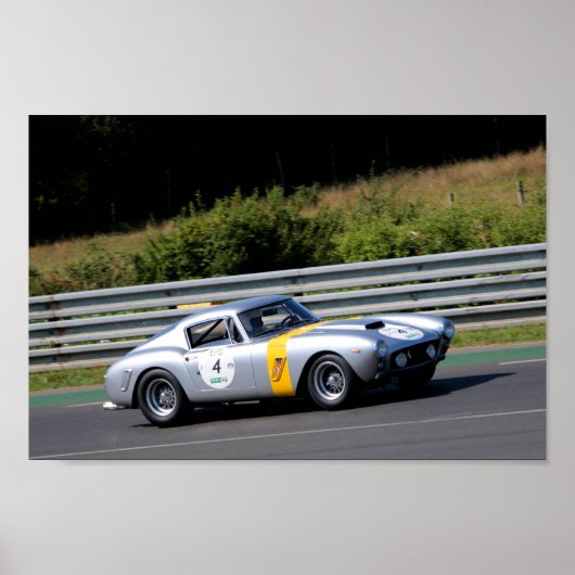 250 GT Berlinetta Le Mans Classic 2018 Poster (Voorkant)