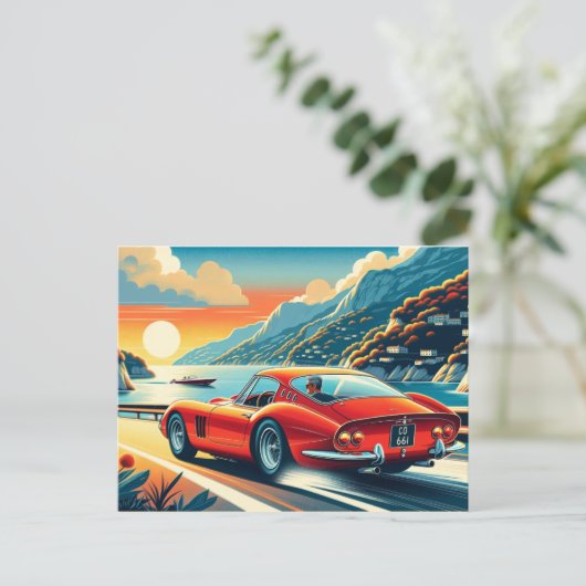 250 GTO Ferrari Inspiratie Briefkaart (Staand voorkant)