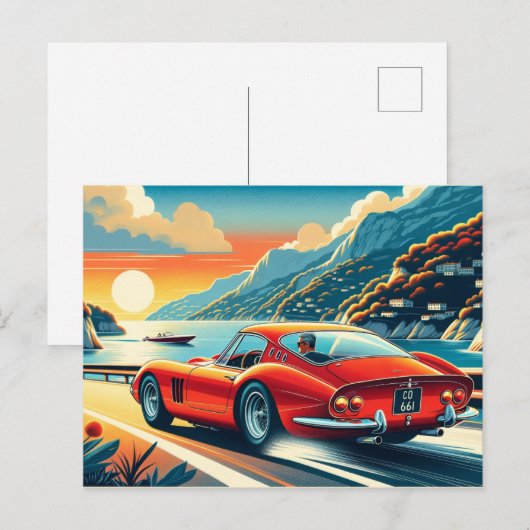 250 GTO Ferrari Inspiratie Briefkaart (Voorkant / Achterkant)