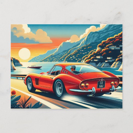 250 GTO Ferrari Inspiratie Briefkaart (Voorkant)