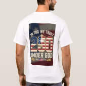 250 Independence Adelaar Embleem Banner T-shirt (Achterkant)