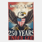 250 Independence Adelaar Embleem Banner Theedoek (Verticaal)