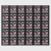 250 Jaar 1776 2026 250ste 4 juli Cadeaupapier (Vlak)