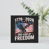 250 Jaar 1776 2026 250ste 4 juli Menu (Staand voorkant)