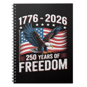 250 Jaar 1776 2026 250ste 4 juli Notitieboek