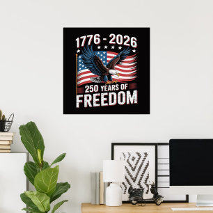250 Jaar 1776 2026 250ste 4 juli Poster