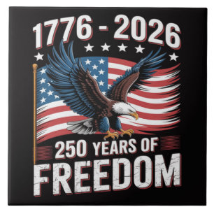 250 Jaar 1776 2026 250ste 4 juli Tegeltje