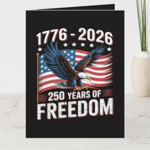 250 Jaar 1776 2026 250ste 4de Juli Kaart