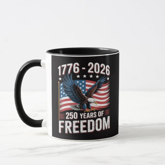 250 Jaar 1776 2026 250ste 4de Juli Mok (Links)
