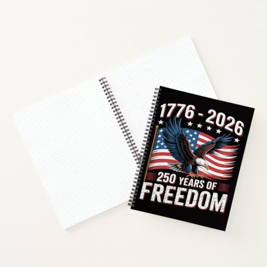 250 Jaar 1776 2026 250ste 4de Juli Notitieboek (Binnen)