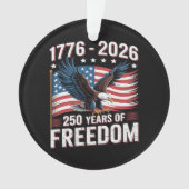 250 Jaar 1776 2026 250ste 4de Juli Ornament (voorkant)