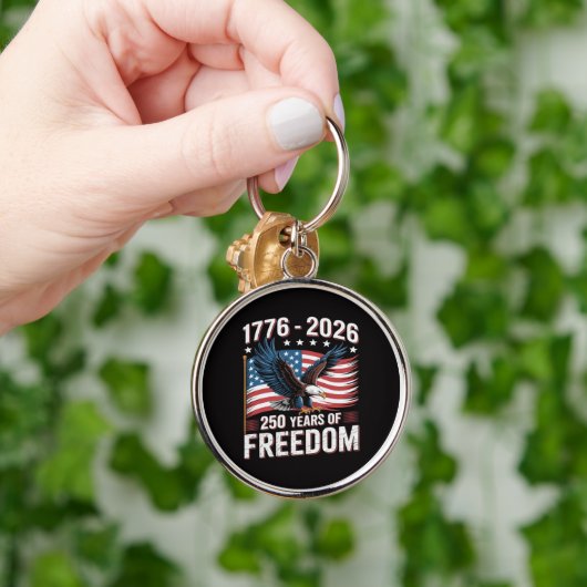 250 Jaar 1776 2026 250ste 4de Juli Sleutelhanger (Hand)