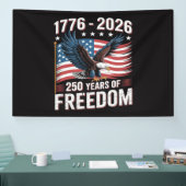 250 Jaar 1776 2026 250ste 4de Juli Spandoek (Beurs)