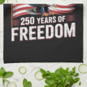 250 Jaar 1776 2026 250ste 4de Juli Theedoek (Gevouwen)