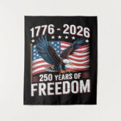 250 Jaar 1776 2026 250ste 4de Juli Wandkleed (Voorkant)