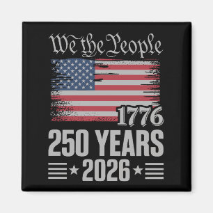 250 Jaar 1776 2026 250ste Verjaardag 4 Juli Magneet