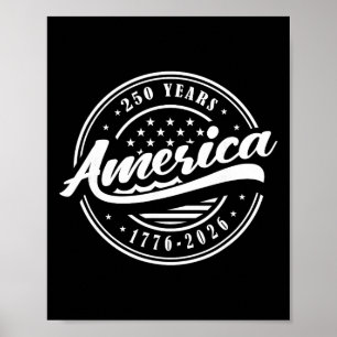 250 Jaar 1776-2026 250ste verjaardag, 4 juli  Poster