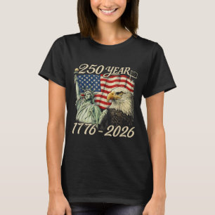 250 Jaar 1776 2026 250ste verjaardag 4 juli T-shirt