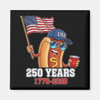 250 Jaar 1776-2026 250ste Verjaardag Hotdog  Magneet