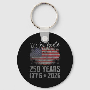 250 Jaar 1776 2026 250ste Vintage Amerikaanse Vlag Sleutelhanger