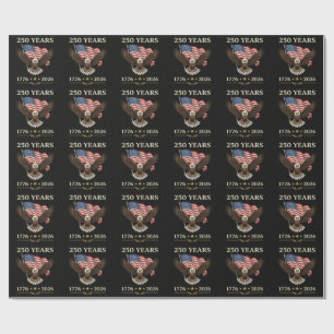 250 Jaar 1776 2026 Adelaar Amerikaanse Vlag Cadeaupapier
