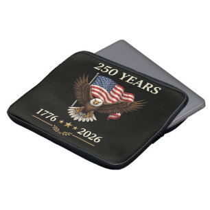 250 Jaar 1776 2026 Adelaar Amerikaanse Vlag Laptop Sleeve