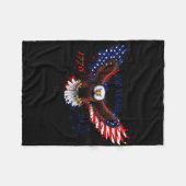 250 jaar 1776–2026 amerikaanse adelaar patriottisc fleece deken (Voorkant (Horizontaal))