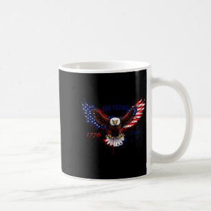 250 jaar 1776–2026 amerikaanse adelaar patriottisc koffiemok