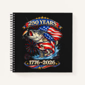 250 Jaar 1776-2026 Forelvissen Notitieboek (Voorkant)