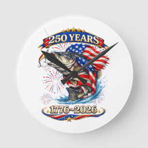 250 Jaar 1776-2026 Forelvissen  Ronde Klok