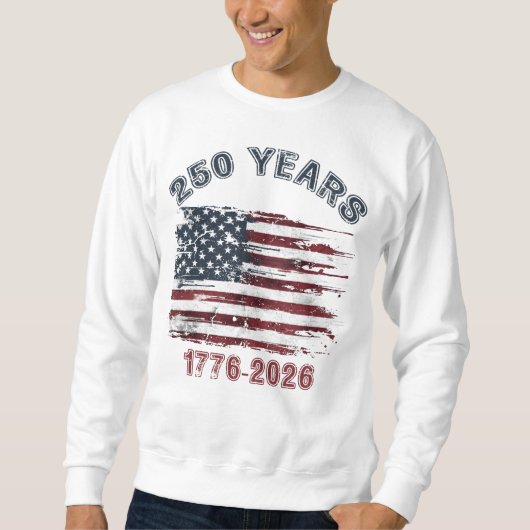 250 Jaar 1776 2026, Heren 4 juli Trui (Voorkant)