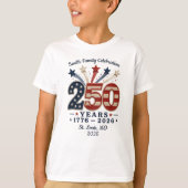 250 Jaar 1776-2026 Kids TShirt Onafhankelijkheidsd (Voorkant)