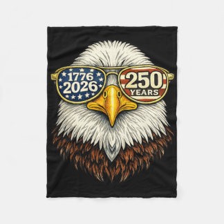 250 Jaar 1776-2026 Ld Eagle Sungles 250-jarig Jubi Fleece Deken