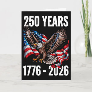 250 Jaar 1776-2026 Patriottische Adelaar Vlag 2026 Kaart